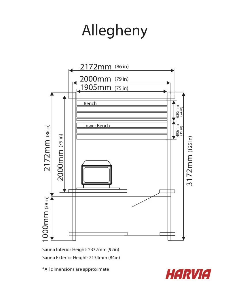 Allegheny 6 Person Cabin Sauna - Image 8