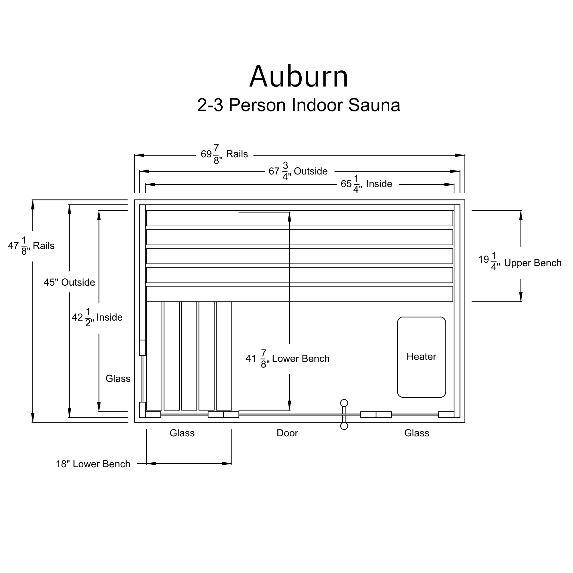 Auburn 2-3 Person Indoor Sauna - Image 14