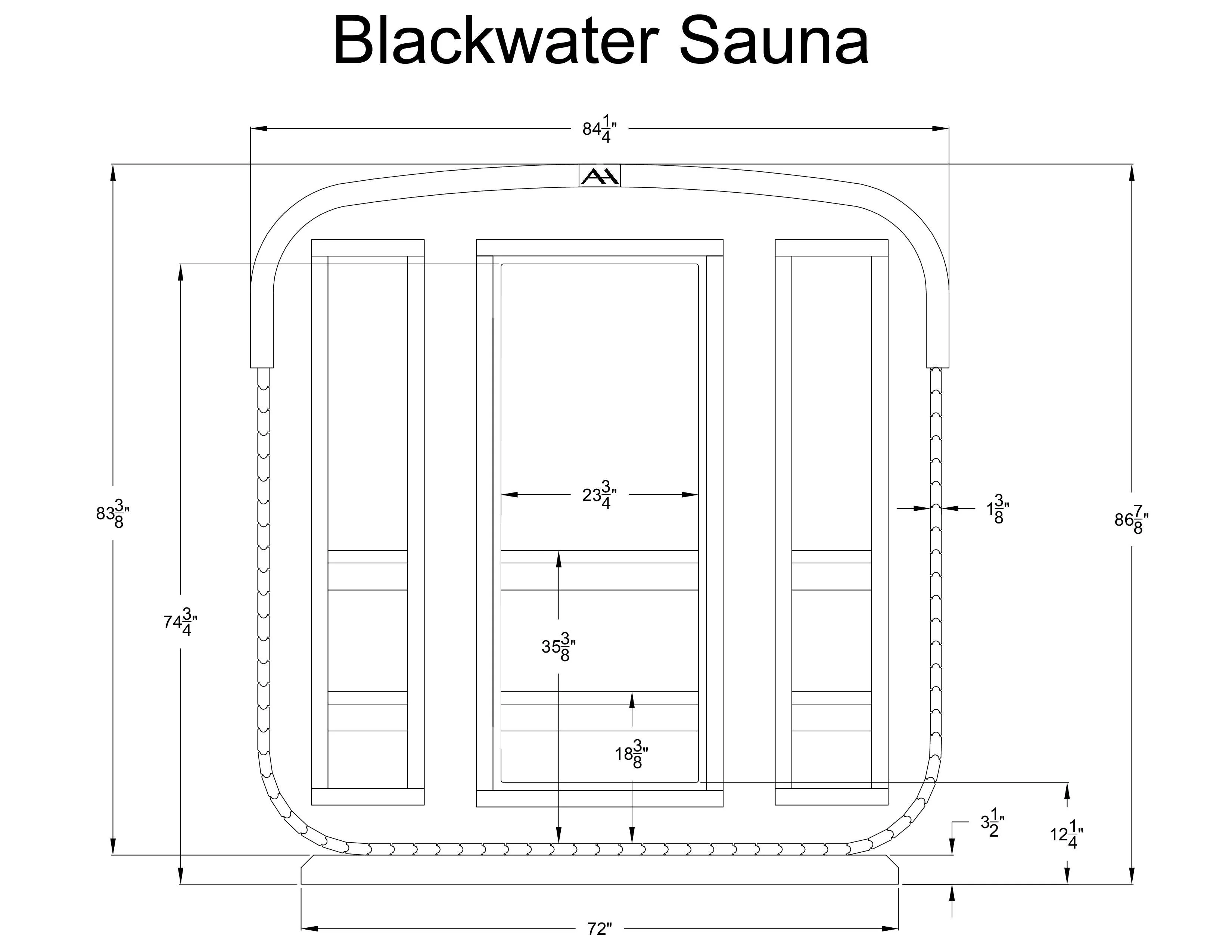 BlackWater 4 Person Cube Sauna - Image 12