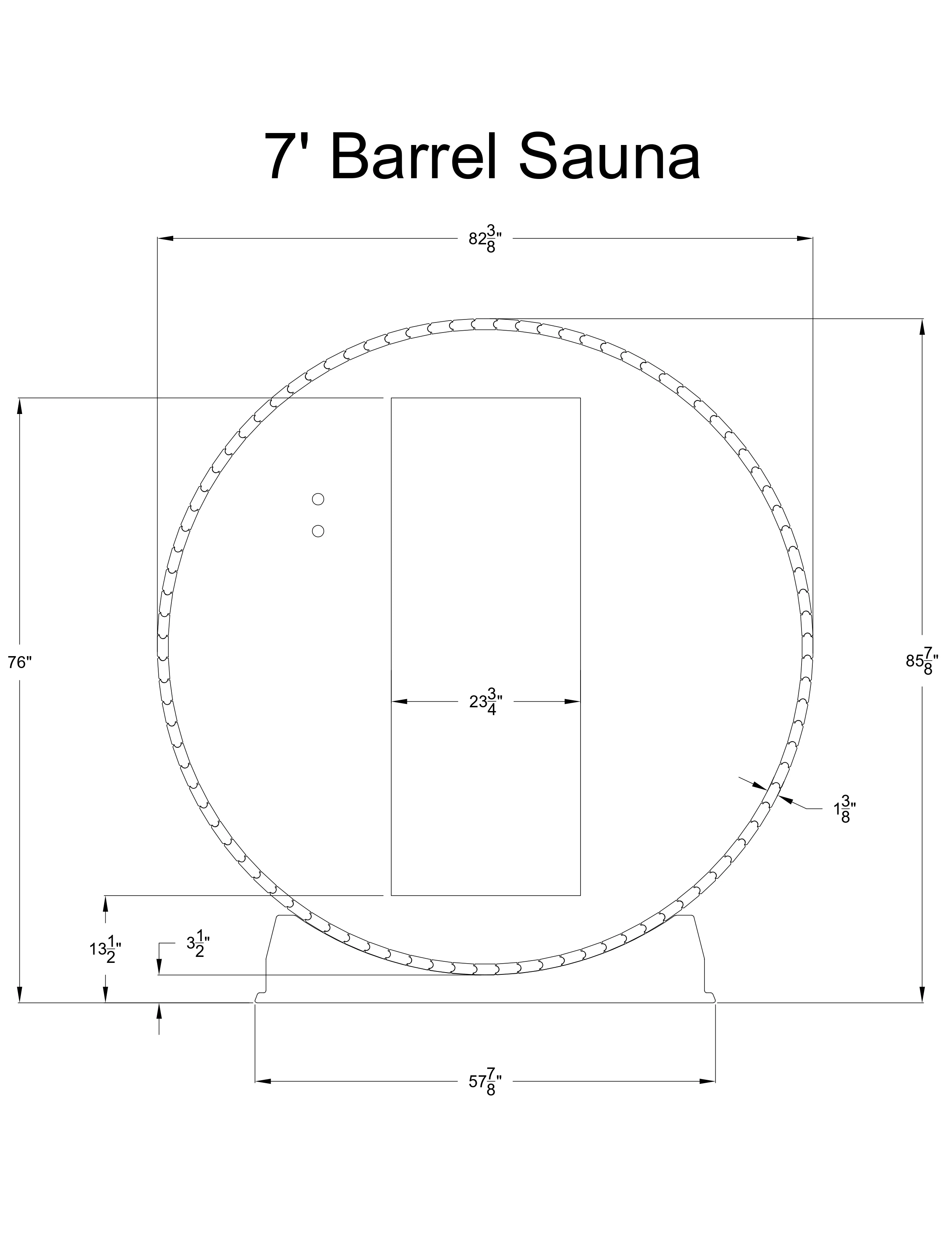 Lewisburg 6-8 Person Barrel Sauna - Image 14