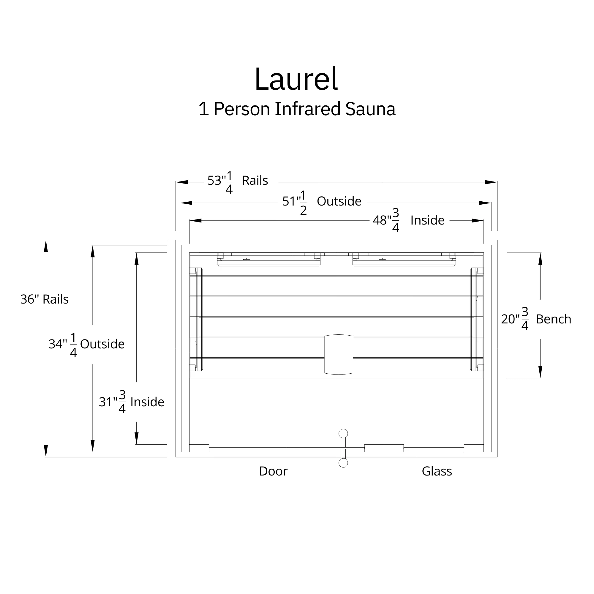 NEW Laurel 1 Person Infrared Sauna - Image 7
