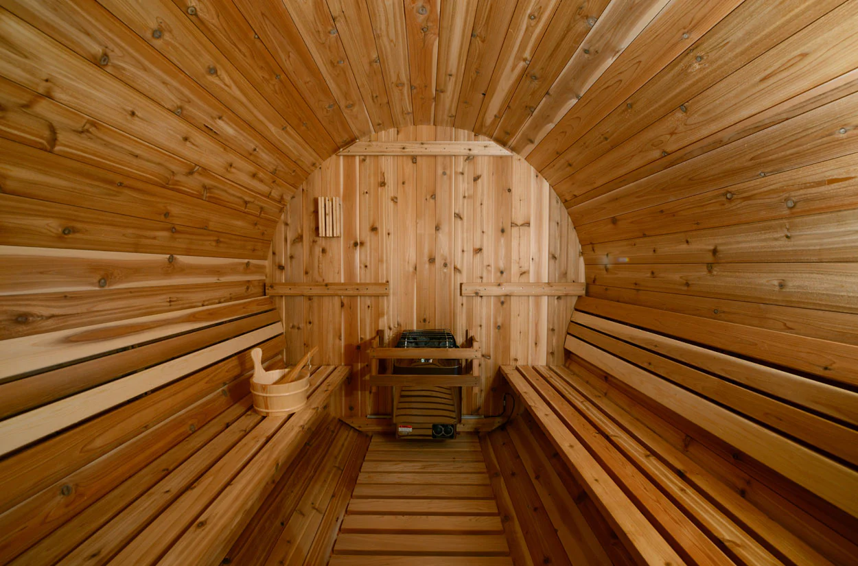 Lewisburg 6-8 Person Barrel Sauna - Image 4