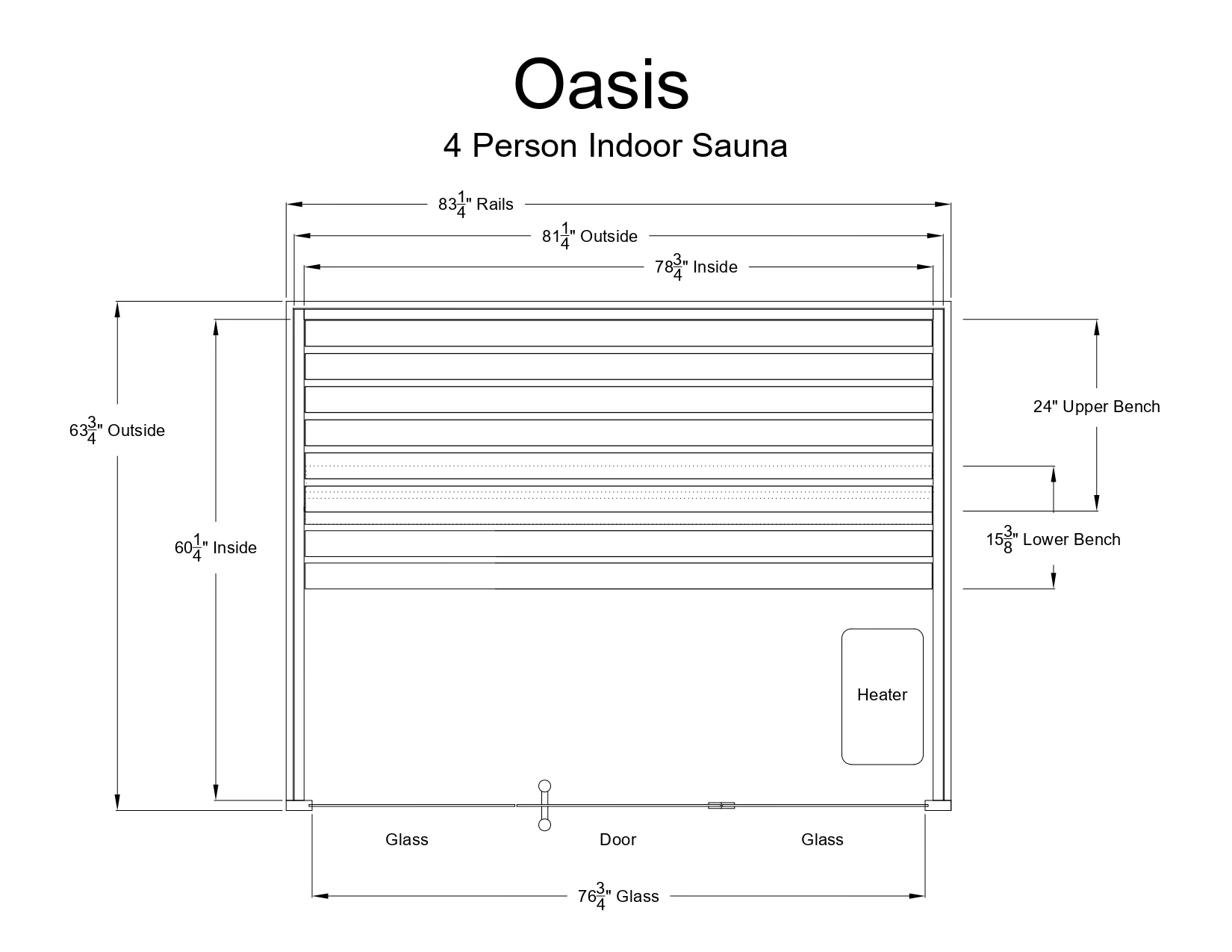 Oasis 4 Person Indoor Sauna - Image 14