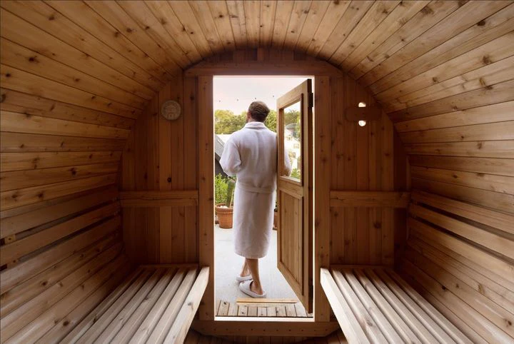 Pinnacle 4 Person Barrel Sauna - Image 7