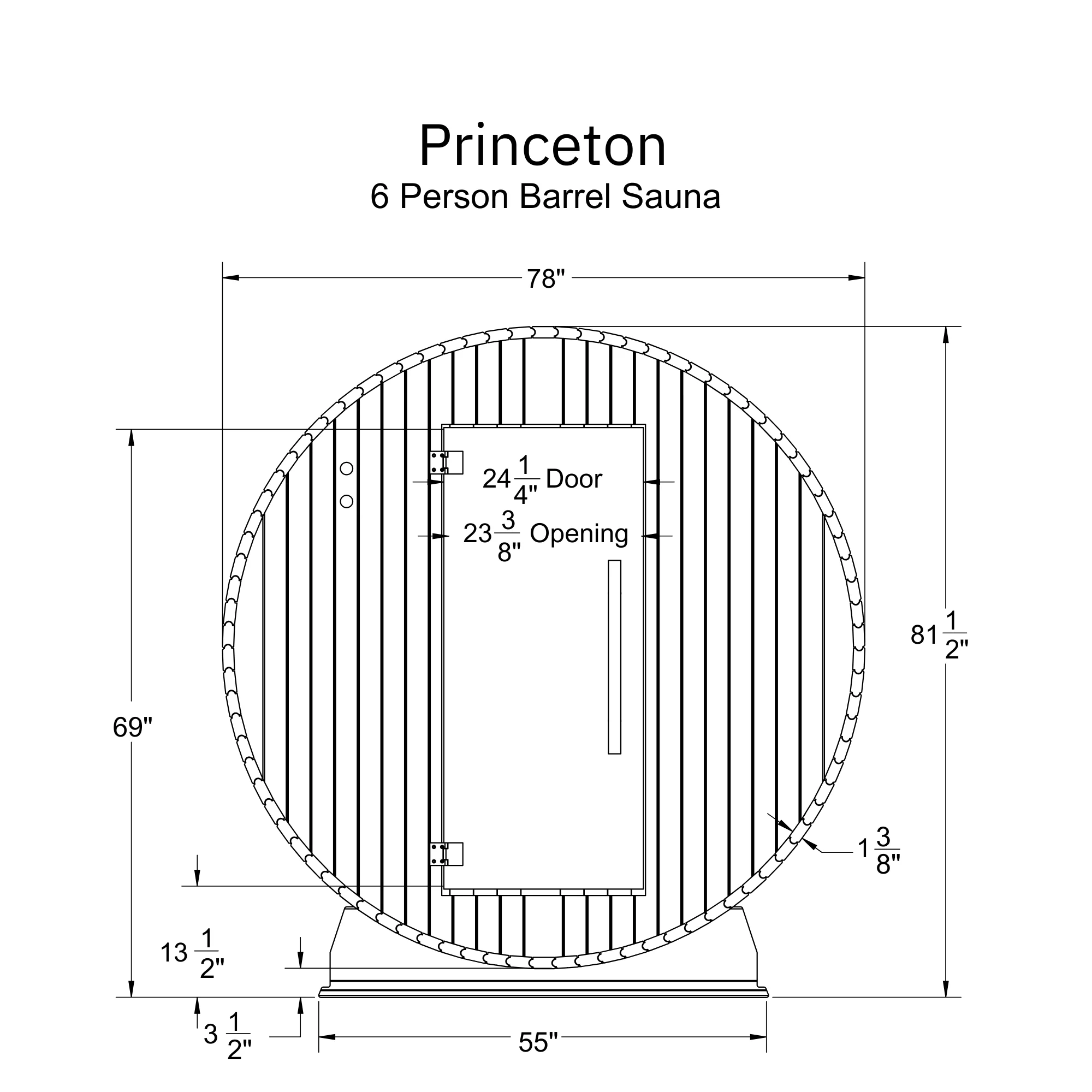 Princeton 6 Person Barrel Sauna - Image 8