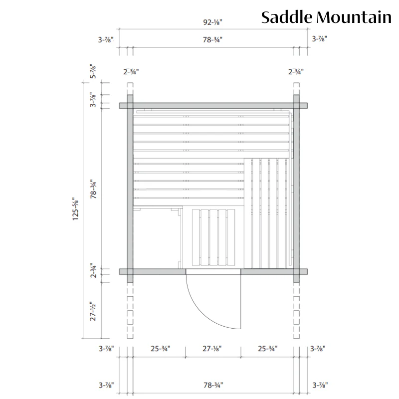 Saddle Mountain Outdoor Sauna — Harvia Collection - Image 3