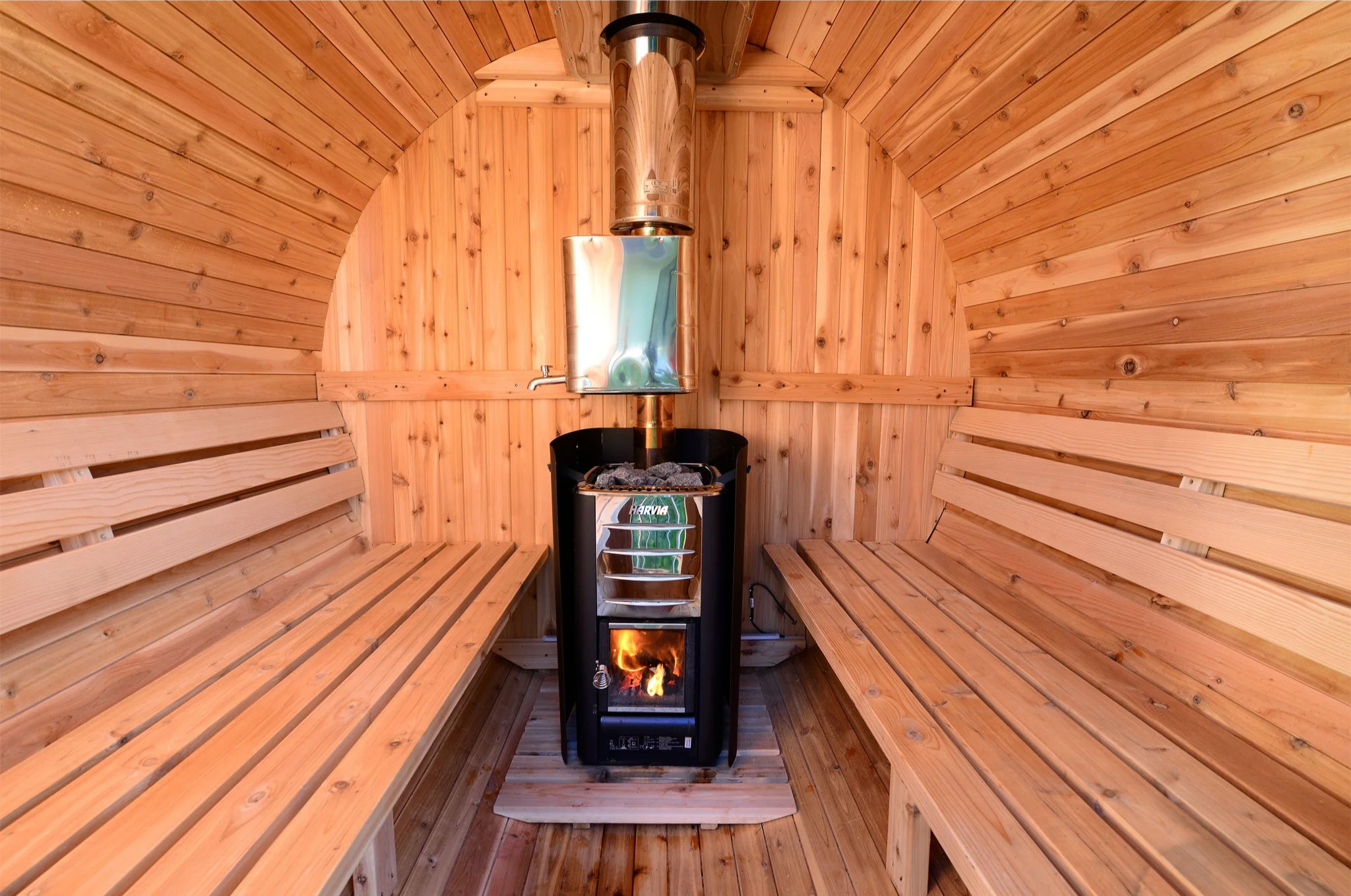 Seneca 6 Person Barrel Sauna - Image 5