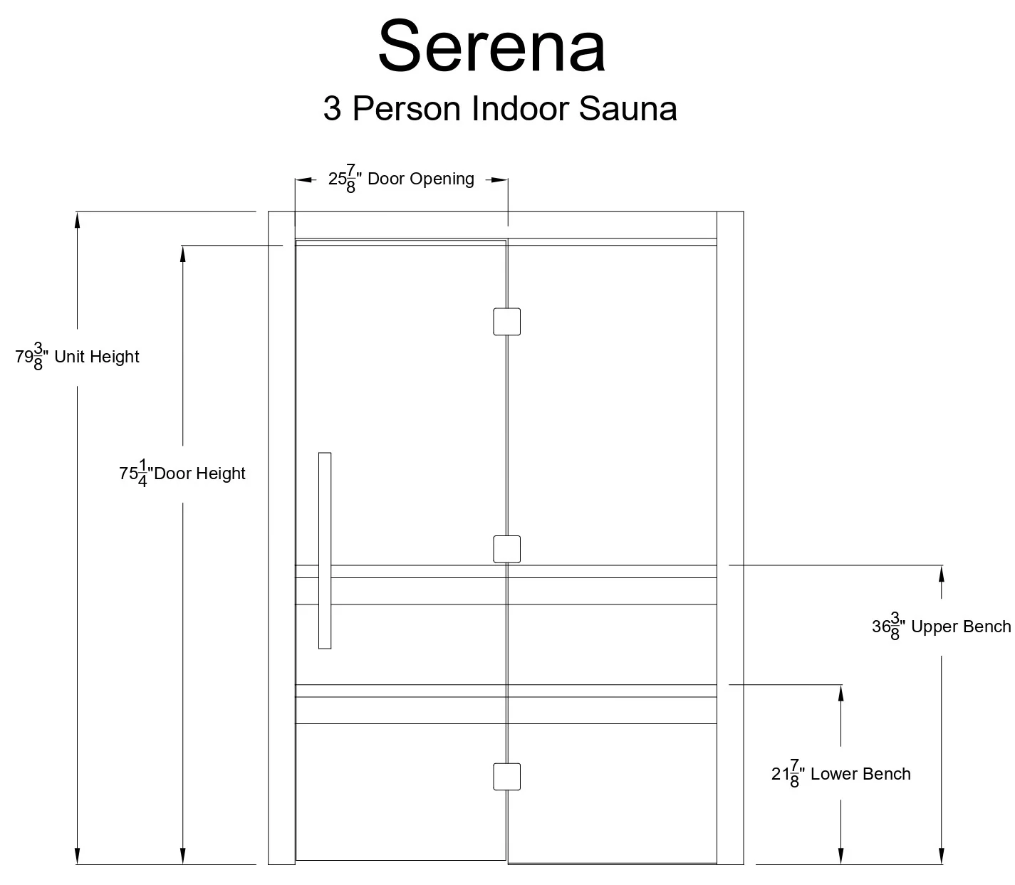 Serena 3 Person Indoor Sauna - Image 13