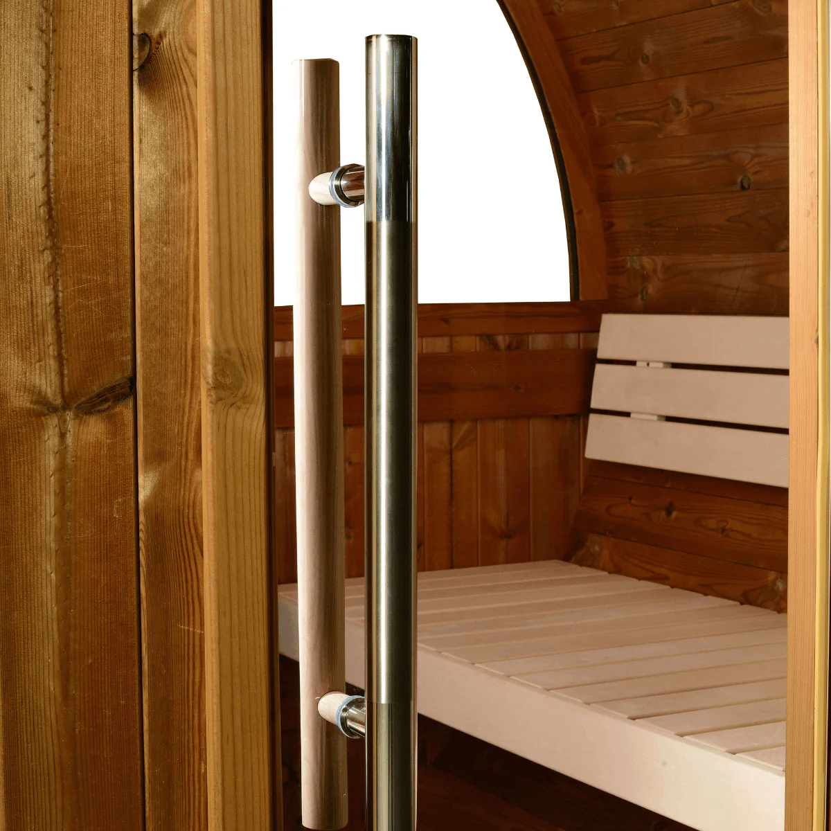 Evander Half-Moon Canopy Barrel Sauna — Harvia Collection - Image 5