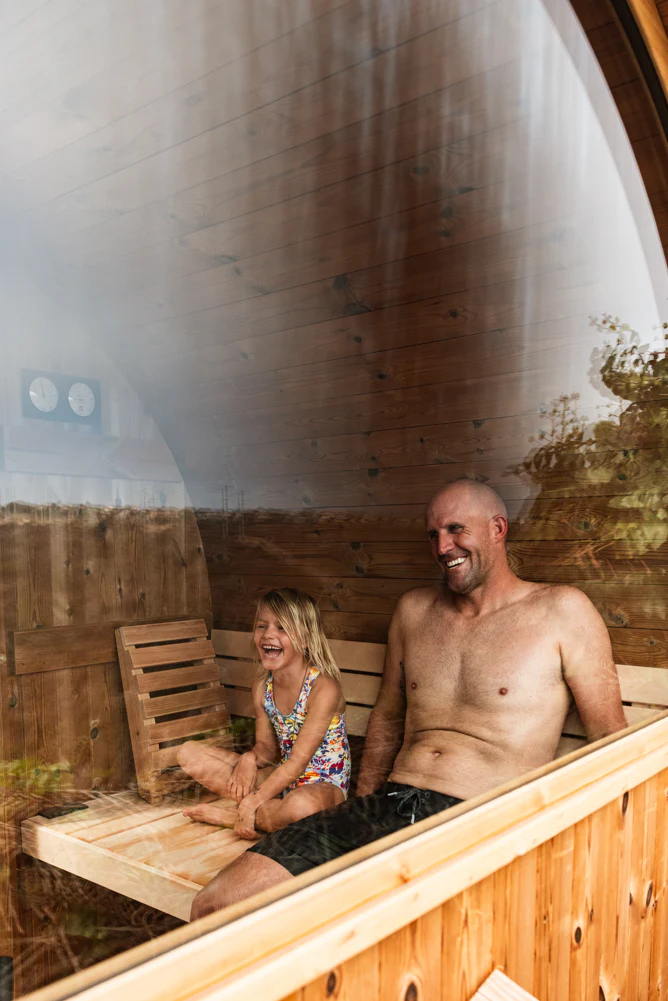 Takoa Half Moon Classic Barrel Sauna — Harvia Collection - Image 14
