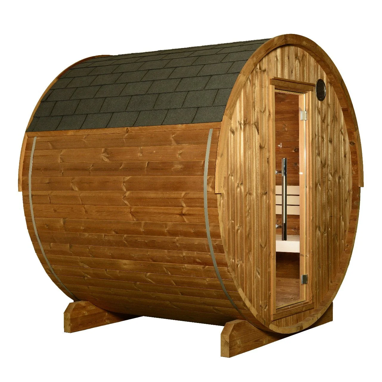 Takoa Half Moon Classic Barrel Sauna — Harvia Collection - Image 3
