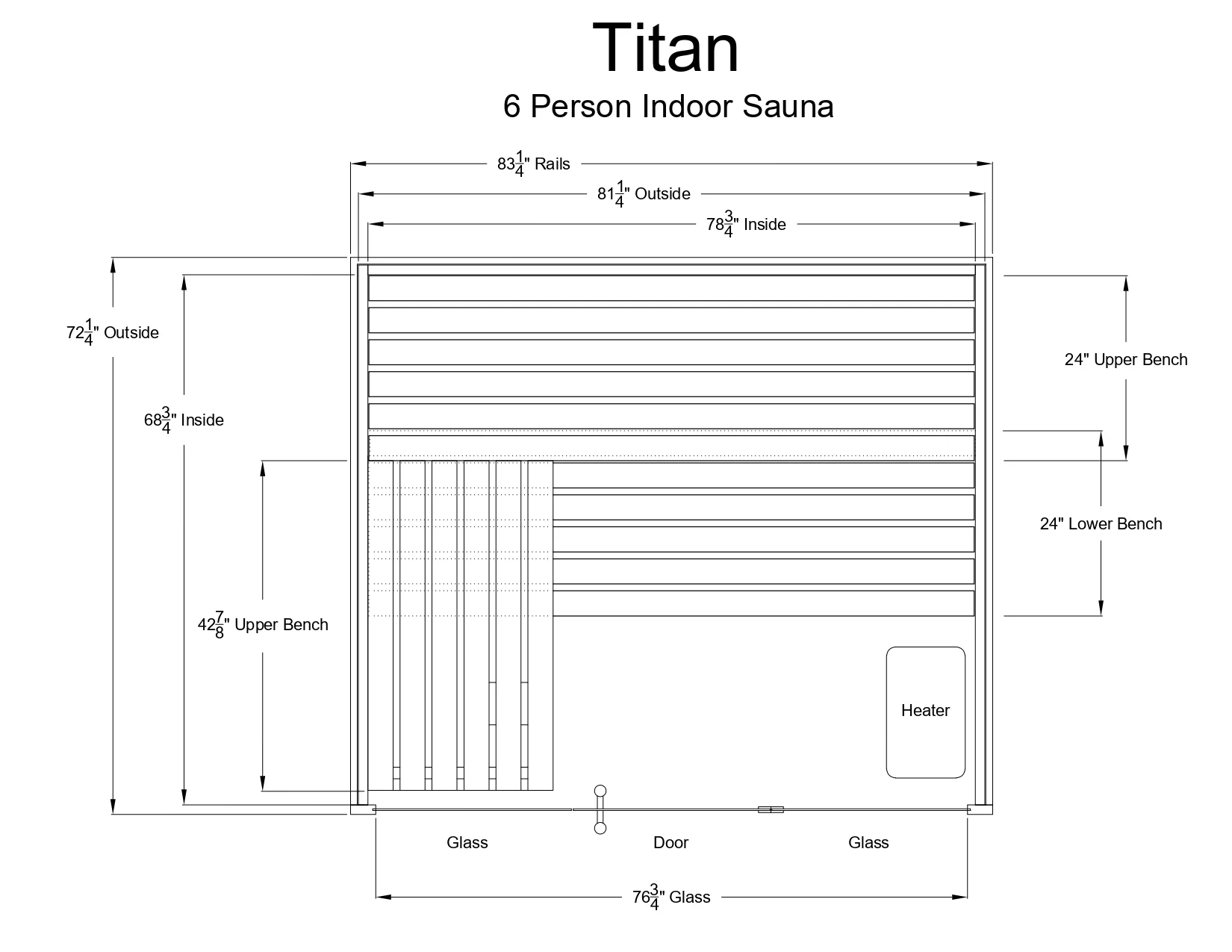 Titan 6 Person Indoor Sauna - Image 12