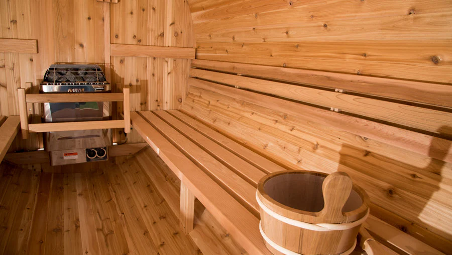 Vienna 2 Person Canopy Barrel Sauna - Image 5