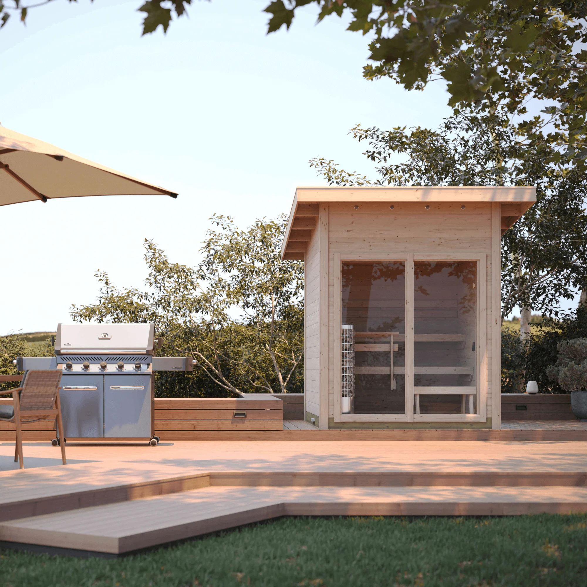 View Outdoor Sauna — Harvia Collection - Image 11